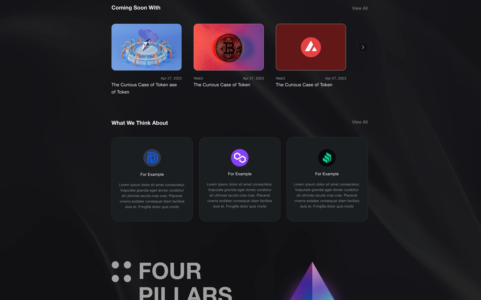 4pillars 웹사이트 화면 3